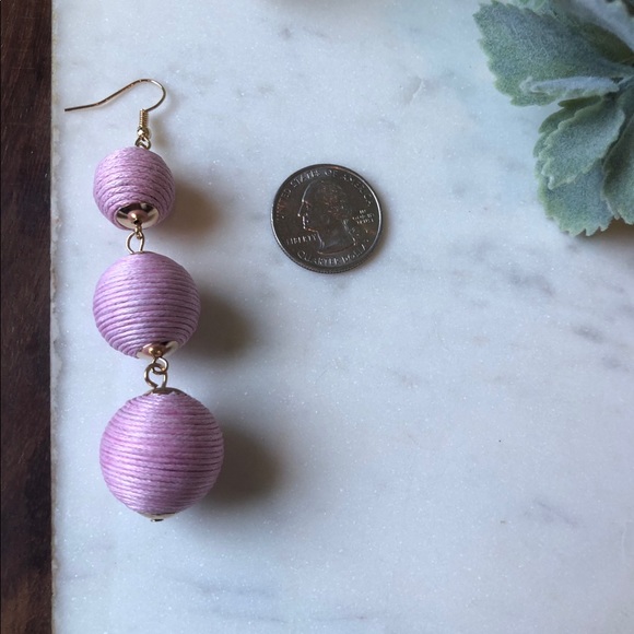 The Molly - Petal Pink Drop Statement Earring - Picture 2 of 4